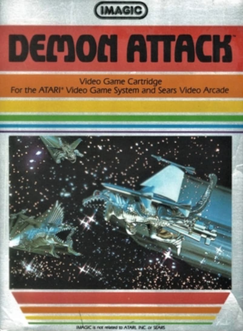 atari demon attack - Imagic Demon Attack Video Game Cartridge For the Atari Video Game System and Sears Video Arcade Imagic is not ted to Atarl Inc. or Sears